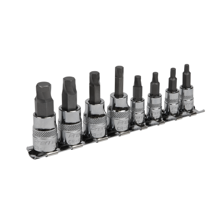 Sealey AK65602 8pc 1/4" & 3/8"Sq Drive Lock¬¨¬®¬¨¬Æ¬¨¬®¬¨√Ü¬¨¬®¬¨¬Æ¬¨¬®‚àö√ú‚Äö√Ñ√∂‚àö√ë‚àö‚àÇ‚Äö√†√∂‚àö√´‚Äö√†√∂‚Äö√†√á‚Äö√Ñ√∂‚àö‚Ä†‚àö‚àÇ‚Äö√†√∂¬¨¬•¬¨¬®¬¨¬Æ¬¨¬®¬¨¬¢ Hex Socket Bit Set - Imperial