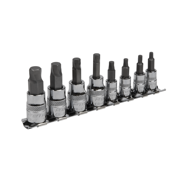 Sealey AK65602 8pc 1/4" & 3/8"Sq Drive Lock¬¨¬®‚Äö√ë¬¢ Hex Socket Bit Set - Imperial