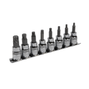 Sealey AK65603 8pc 3/8"Sq Drive Lock¬¨¬®‚Äö√ë¬¢ Hex Socket Bit Set - Imperial