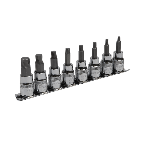 Sealey AK65603 8pc 3/8"Sq Drive Lock¬¨¬®‚Äö√ë¬¢ Hex Socket Bit Set - Imperial