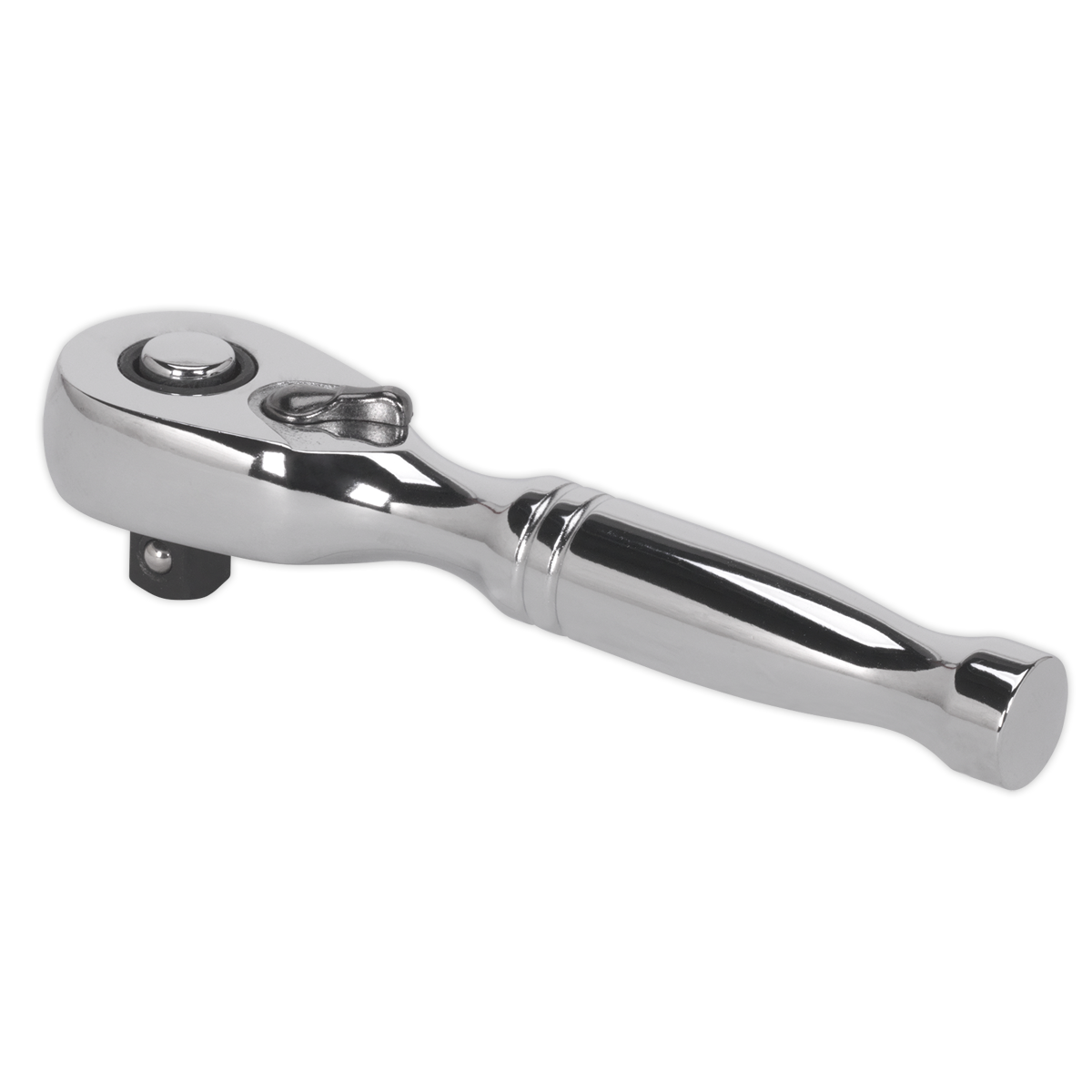 Sealey AK660S 1/4"Sq Drive Stubby Pear-Head Ratchet Wrench - Flip Reverse