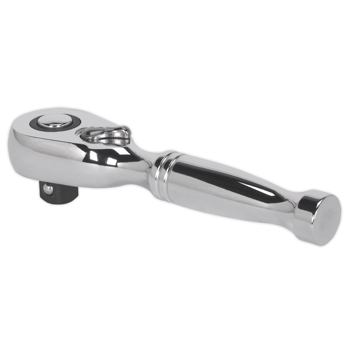 Sealey AK661S 3/8"Sq Drive Stubby Pear-Head Ratchet Wrench - Flip Reverse