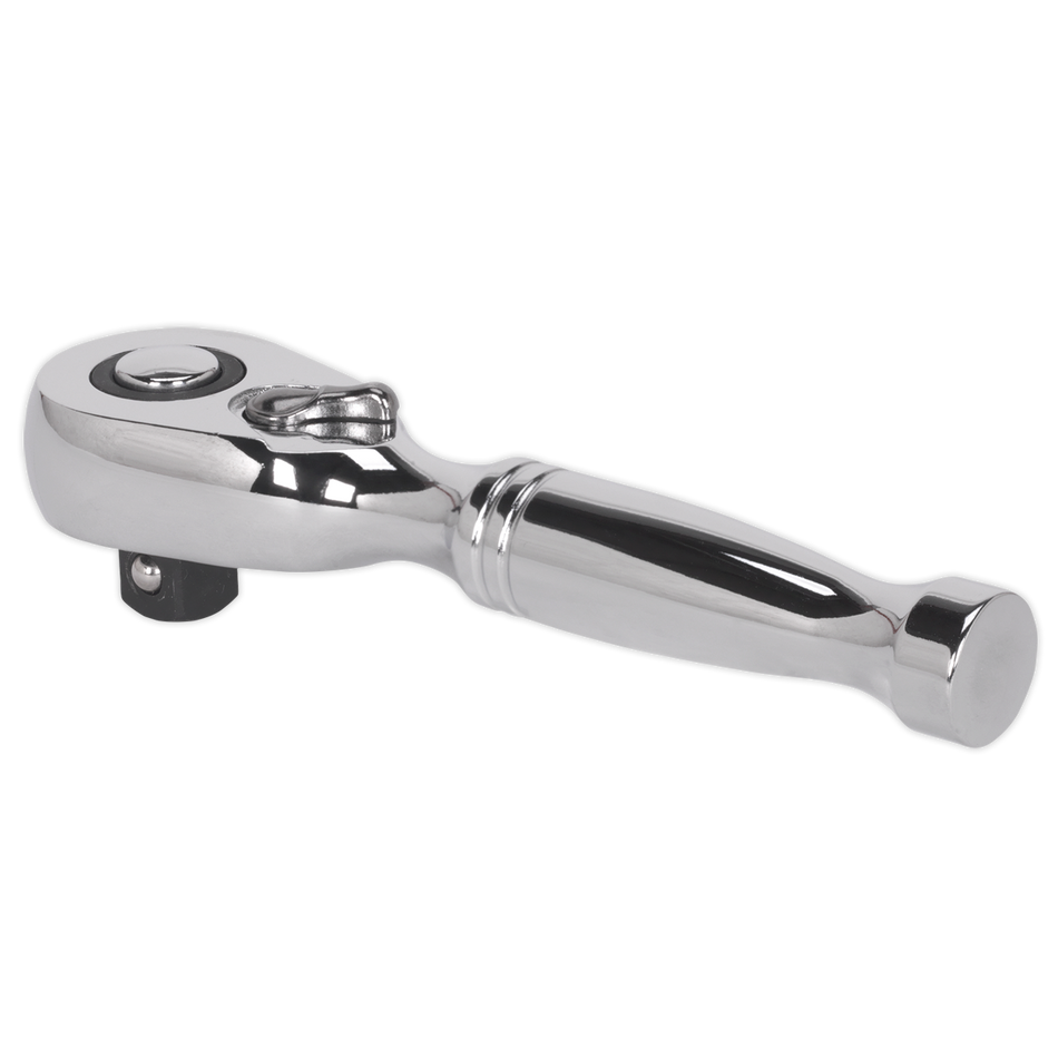 Sealey AK661S 3/8"Sq Drive Stubby Pear-Head Ratchet Wrench - Flip Reverse