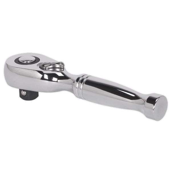 Sealey AK661S 3/8"Sq Drive Stubby Pear-Head Ratchet Wrench - Flip Reverse