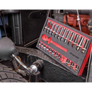 Sealey AK66722 25pc 3/8"Sq Drive Ratchet Wrench & Socket Set