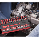 Sealey AK66723 27pc 1/2"Sq Drive Ratchet Wrench & Socket Set