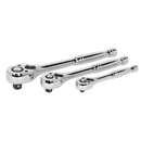 Sealey AK6672 3pc Ratchet Wrench Set - Flip Reverse