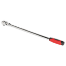 Sealey AK6698 600mm 1/2"Sq Drive Extra-Long Flexi-Head Ratchet Wrench