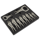 Sealey AK6800 10pc Locking Pliers Set