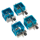 Sealey AK6805 4pc Butt Welding Clamp Set