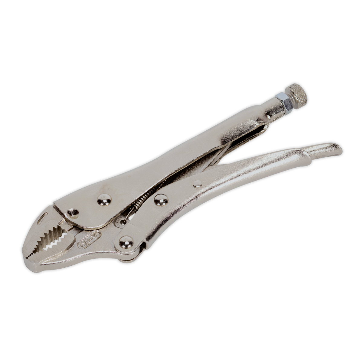 Sealey AK6820 180mm Locking Pliers Curved Jaws 0-35mm Capacity