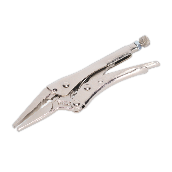 Sealey AK6824 170mm Long Nose Locking Pliers 0-50mm Capacity