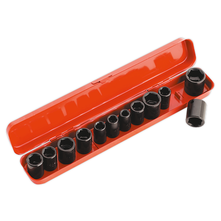 Sealey AK682 12pc 3/8"Sq Drive Impact Socket Set - Metric/Imperial