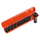 Sealey AK682 12pc 3/8"Sq Drive Impact Socket Set - Metric/Imperial