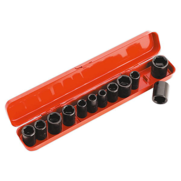 Sealey AK682 12pc 3/8"Sq Drive Impact Socket Set - Metric/Imperial