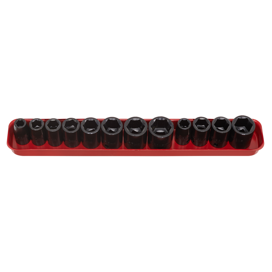Sealey AK682 12pc 3/8"Sq Drive Impact Socket Set - Metric/Imperial