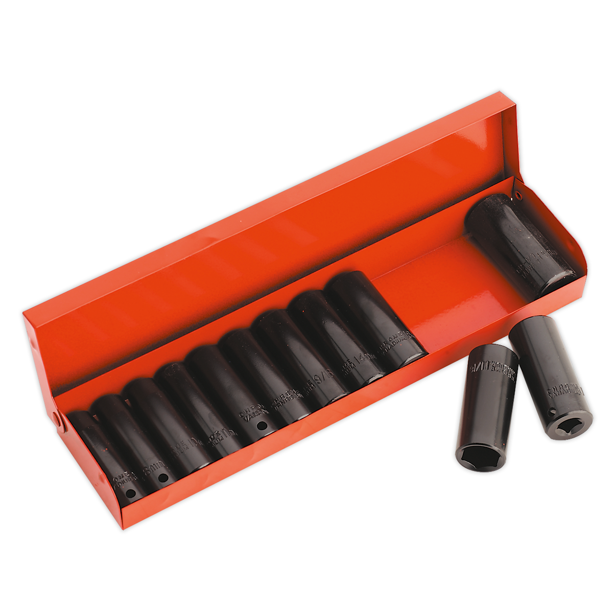 Sealey AK683 12pc 3/8"Sq Drive Deep Impact Socket Set - Metric/Imperial