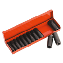 Sealey AK683 12pc 3/8"Sq Drive Deep Impact Socket Set - Metric/Imperial