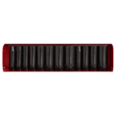 Sealey AK683 12pc 3/8"Sq Drive Deep Impact Socket Set - Metric/Imperial