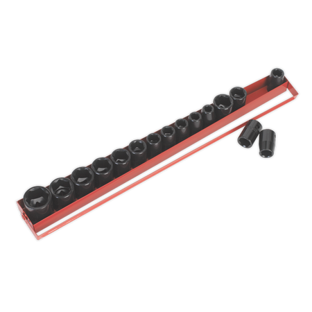 Sealey AK684 16pc 1/2"Sq Drive Impact Socket Set - Metric/Imperial