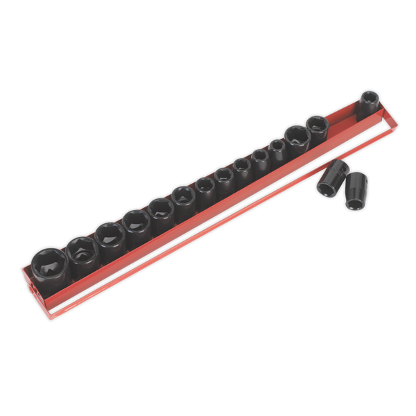 Sealey AK684 16pc 1/2"Sq Drive Impact Socket Set - Metric/Imperial