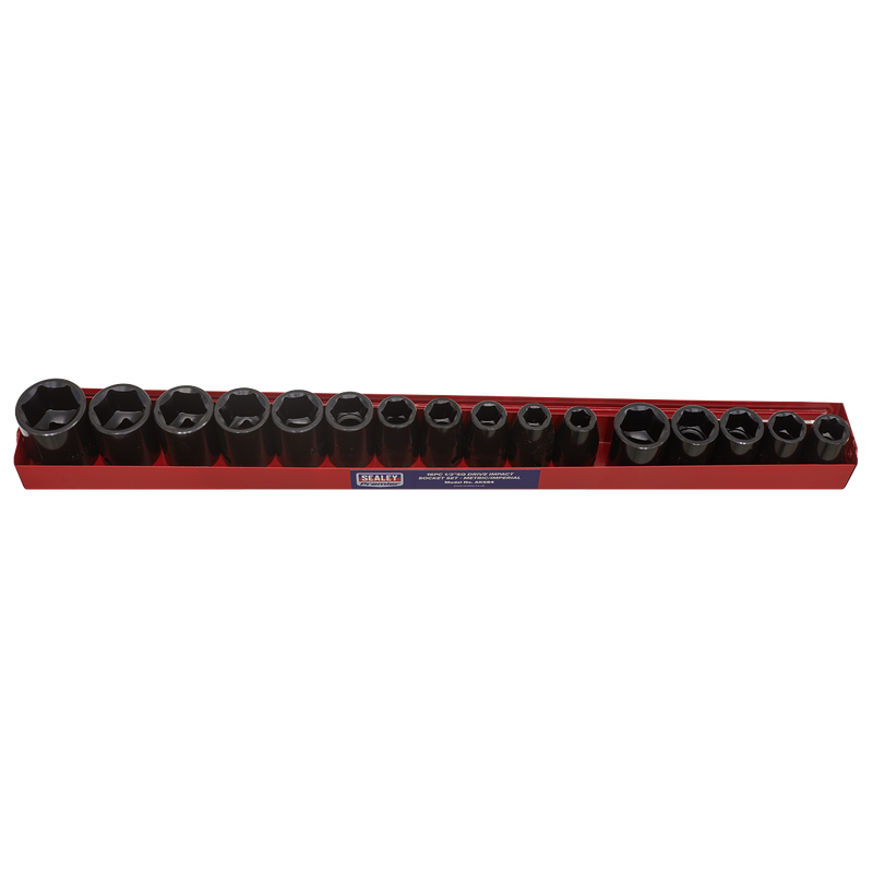 Sealey AK684 16pc 1/2"Sq Drive Impact Socket Set - Metric/Imperial
