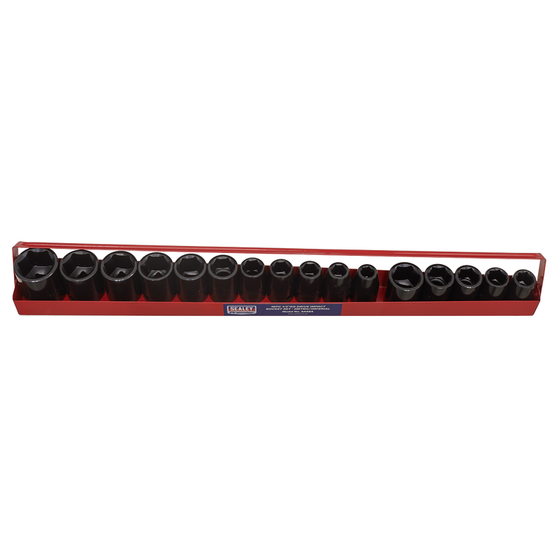 Sealey AK684 16pc 1/2"Sq Drive Impact Socket Set - Metric/Imperial