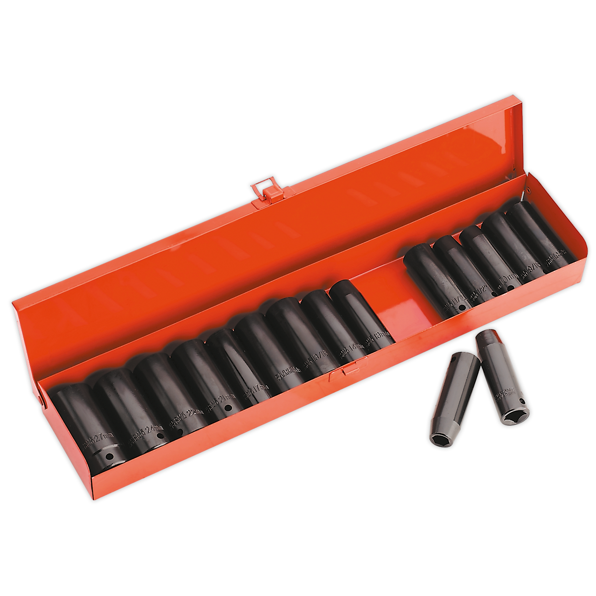 Sealey AK685 16pc 1/2"Sq Drive Impact Socket Set Deep - Metric/Imperial