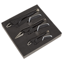Sealey AK6863B 3pc Quick Release Locking Pliers Set - Black Series