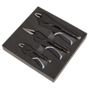 Sealey AK6863B 3pc Quick Release Locking Pliers Set - Black Series