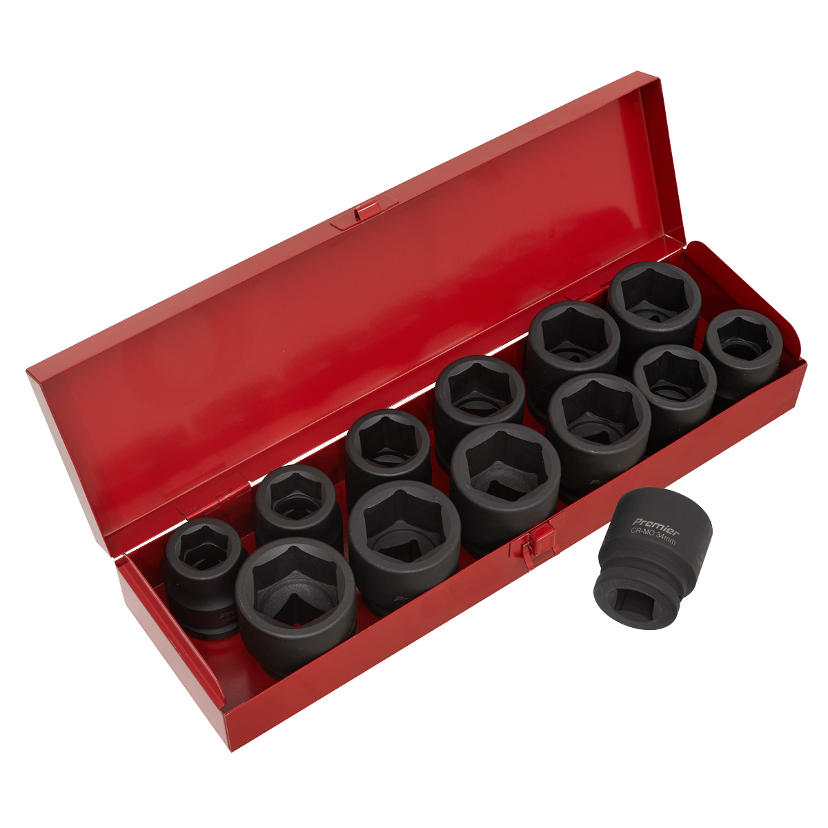 Sealey AK686 13pc 3/4"Sq Drive Impact Socket Set - Metric/Imperial