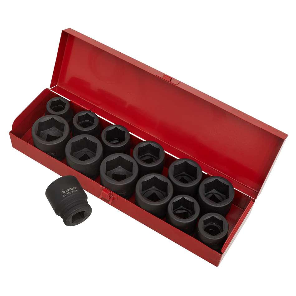 Sealey AK686 13pc 3/4"Sq Drive Impact Socket Set - Metric/Imperial