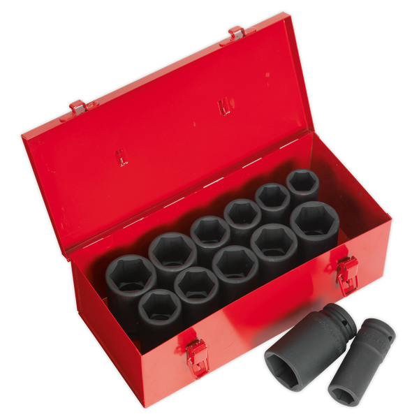 Sealey AK687 13pc 3/4"Sq Drive Impact Socket Set Deep - Metric/Imperial