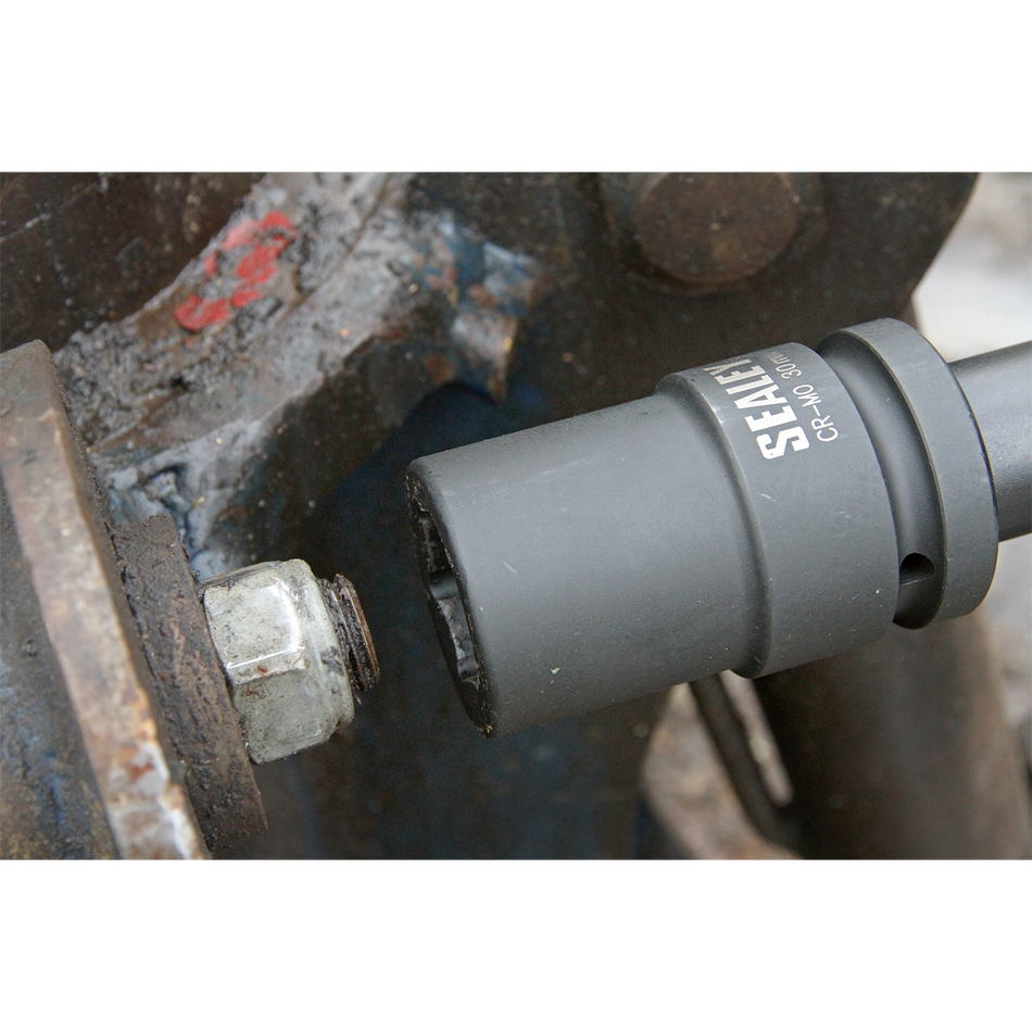 Sealey AK689 10pc 1"Sq Drive Deep Impact Socket Set - Metric/Imperial