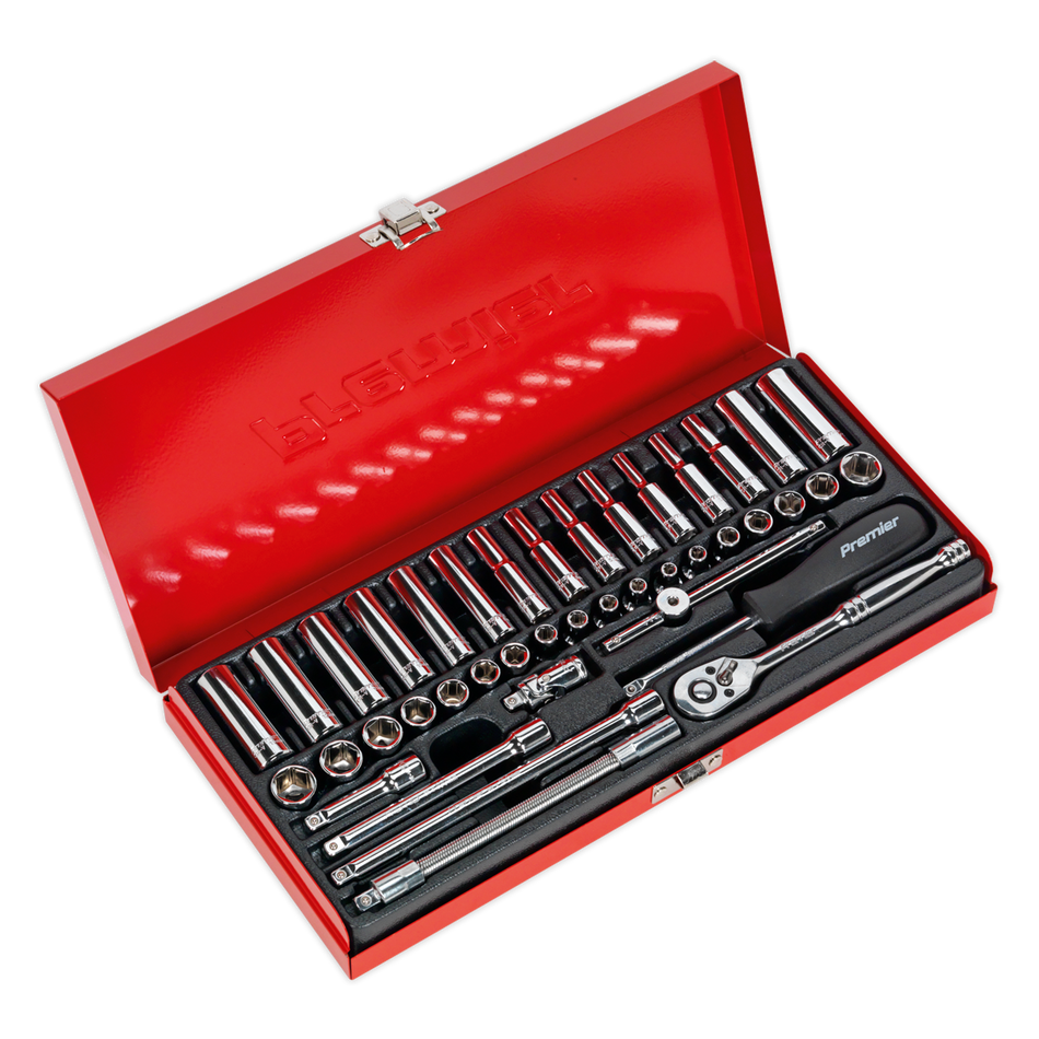 Sealey AK690 41pc 1/4"Sq Drive Socket Set - Metric/Imperial