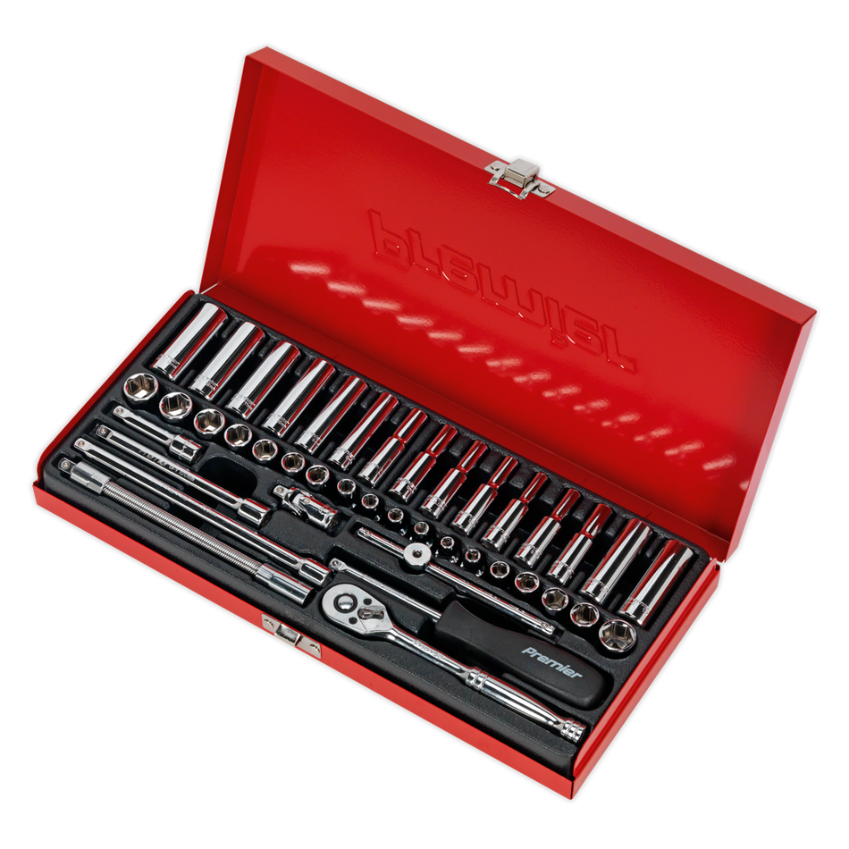 Sealey AK690 41pc 1/4"Sq Drive Socket Set - Metric/Imperial