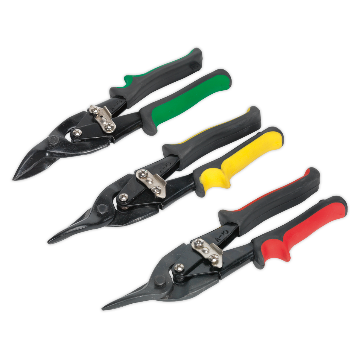 Sealey AK6907 3pc Aviation Tin Snip Set