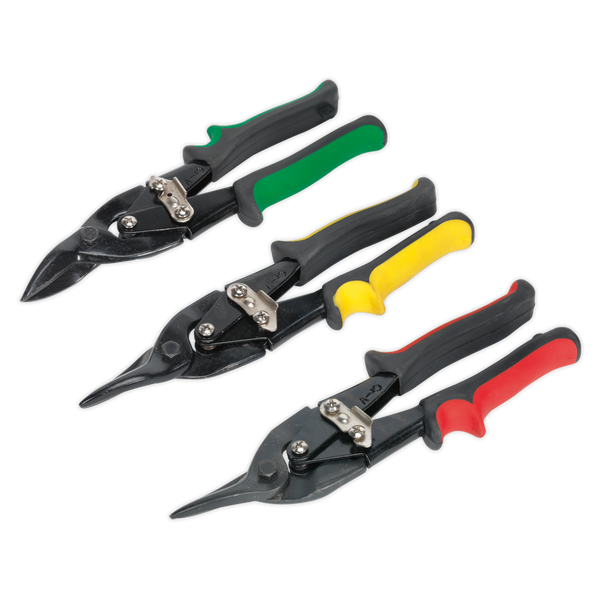 Sealey AK6907 3pc Aviation Tin Snip Set