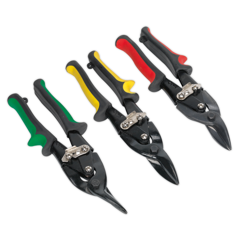 Sealey AK6907 3pc Aviation Tin Snip Set