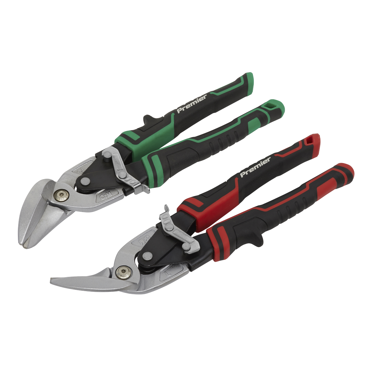 Sealey AK69072 2pc High Leverage Offset Aviation Tin Snip Set