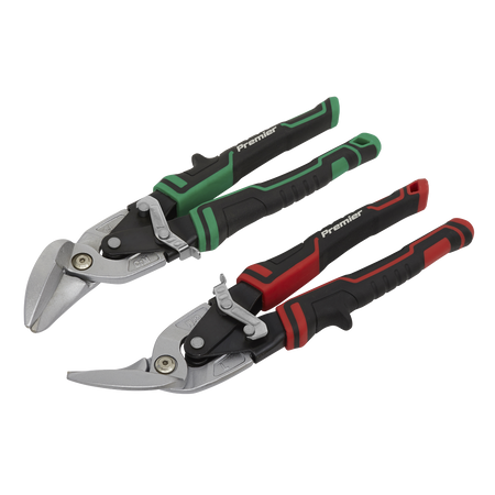 Sealey AK69072 2pc High Leverage Offset Aviation Tin Snip Set