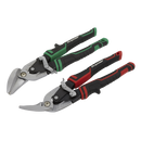 Sealey AK69072 2pc High Leverage Offset Aviation Tin Snip Set