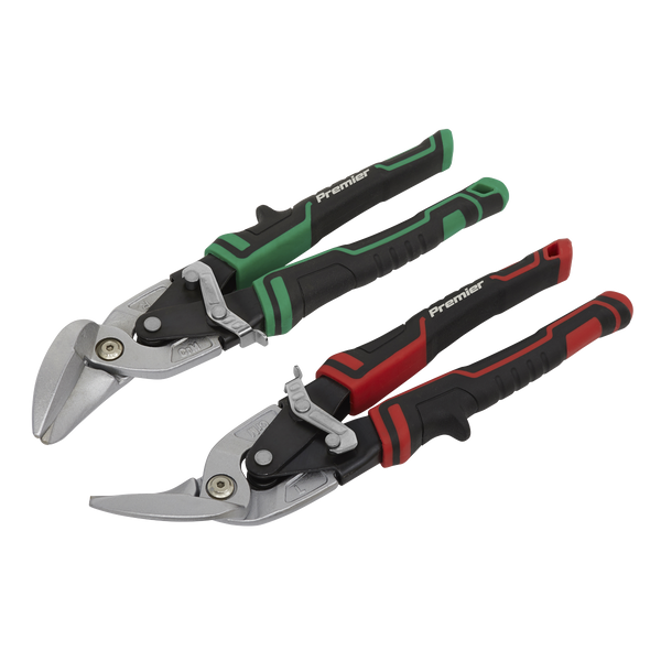 Sealey AK69072 2pc High Leverage Offset Aviation Tin Snip Set
