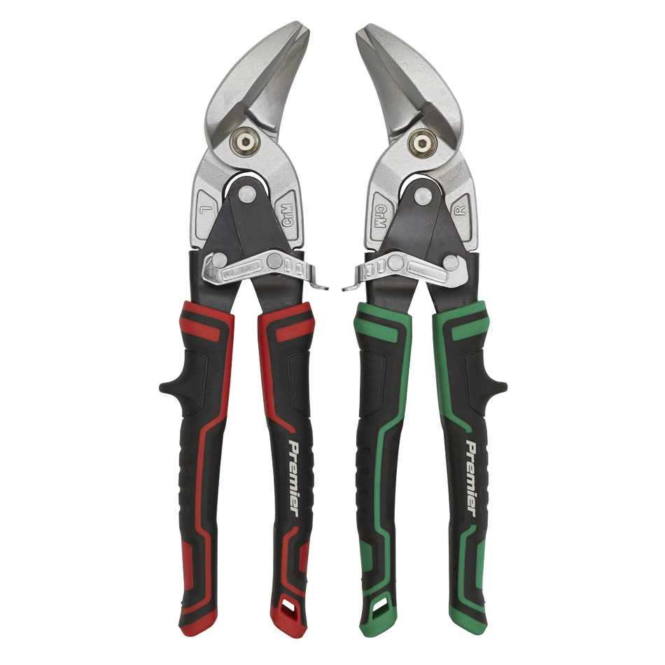 Sealey AK69072 2pc High Leverage Offset Aviation Tin Snip Set