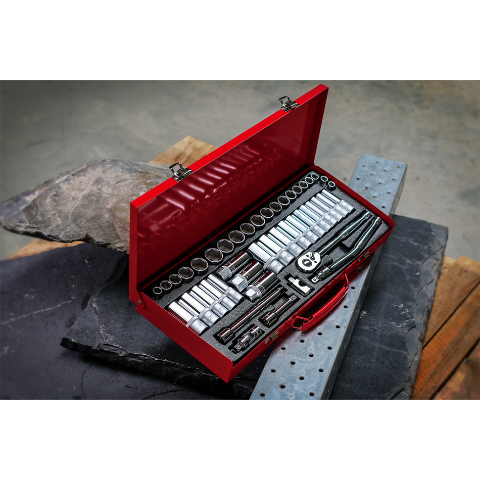 Sealey AK692 45pc 3/8"Sq Drive Socket Set - Metric/Imperial