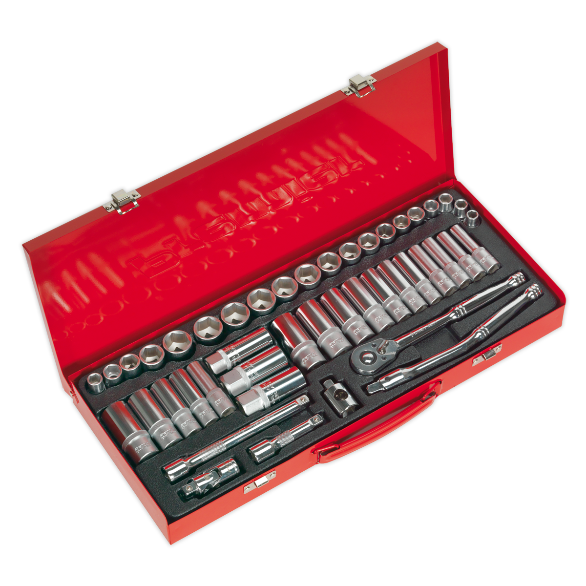 Sealey AK692 45pc 3/8"Sq Drive Socket Set - Metric/Imperial