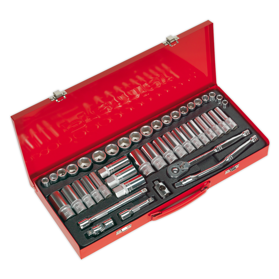 Sealey AK692 45pc 3/8"Sq Drive Socket Set - Metric/Imperial