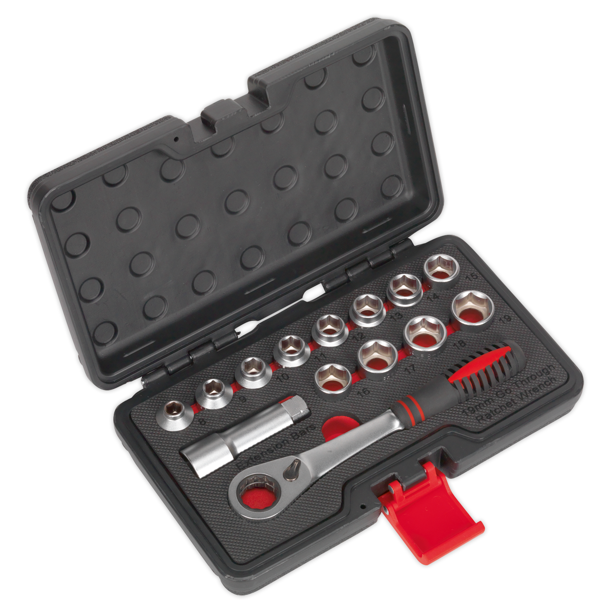Sealey AK6926 14pc Low Profile Go-Through Socket Set