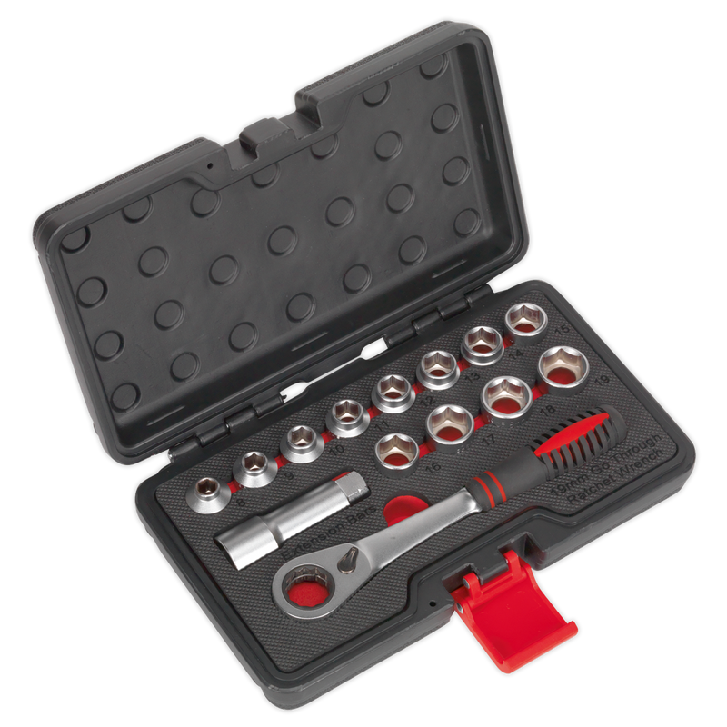 Sealey AK6926 14pc Low Profile Go-Through Socket Set