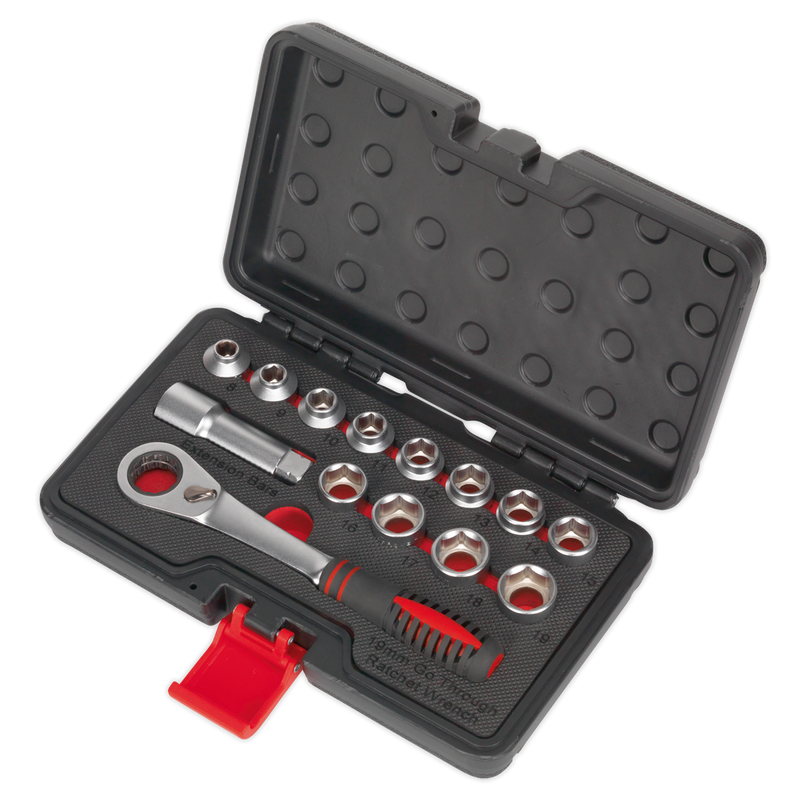 Sealey AK6926 14pc Low Profile Go-Through Socket Set